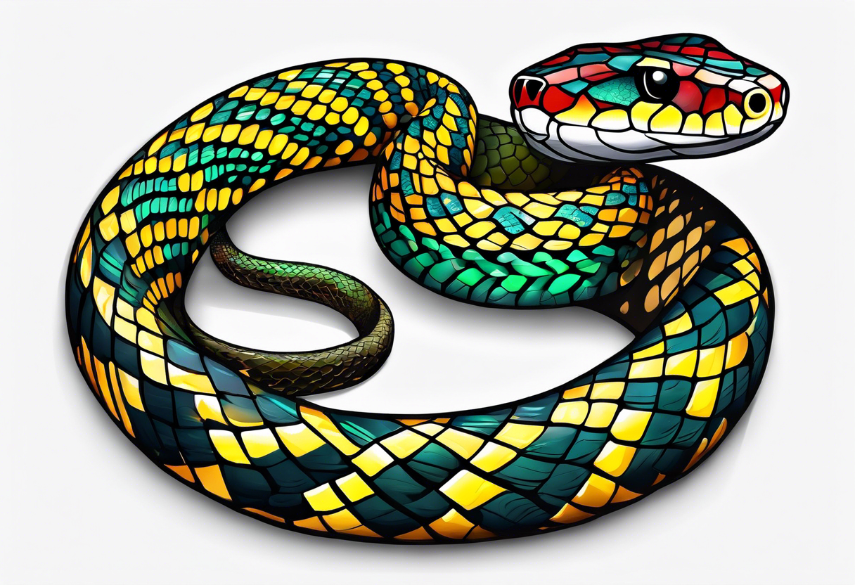Binding snake tattoo idea