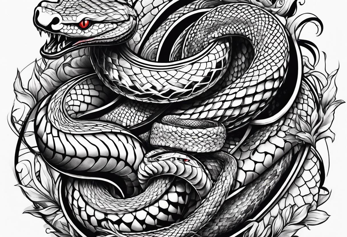 a snake tattoo idea