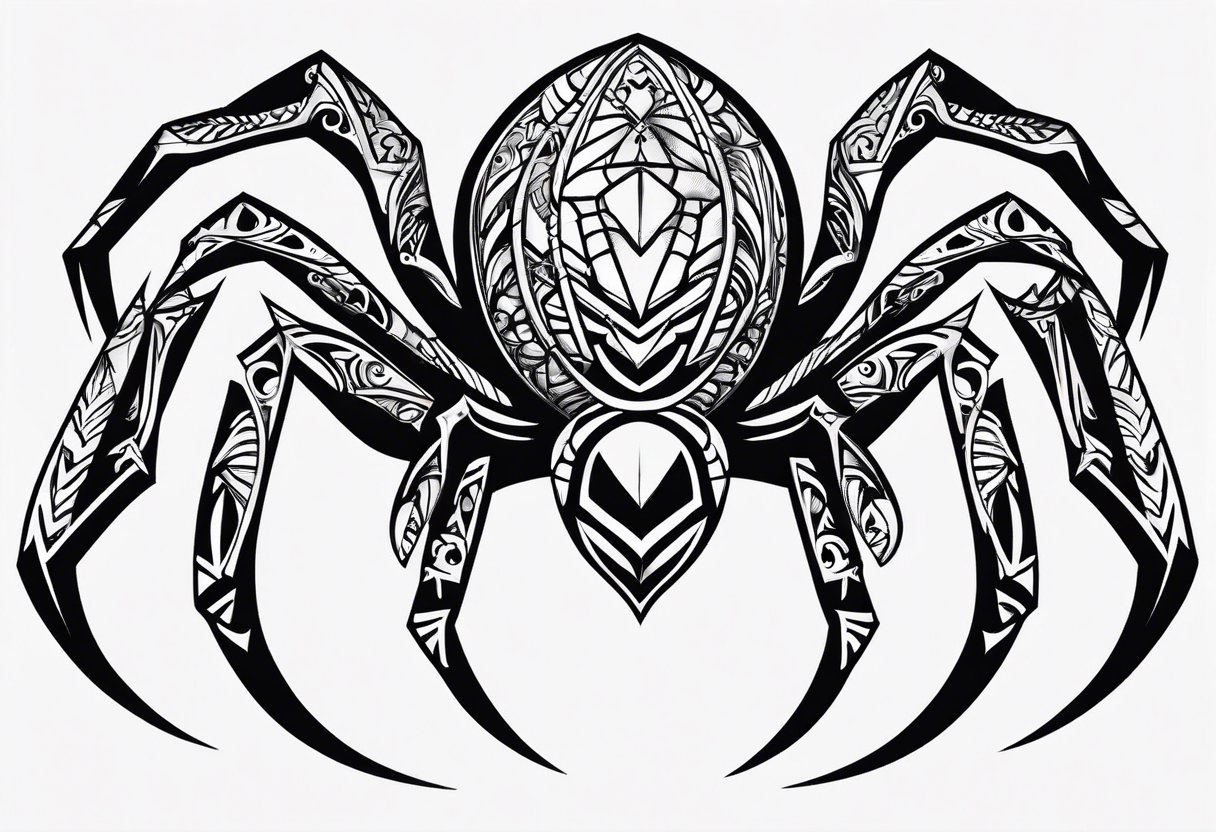 Neotribal spider tattoo idea