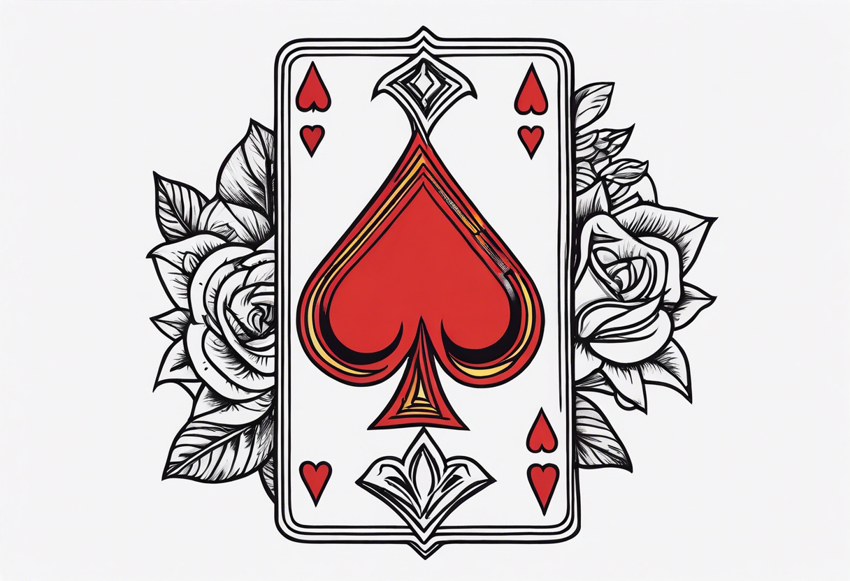 playing cards tattoo idea