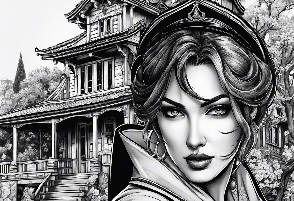 resident evil village lady dimitrescu tattoo idea