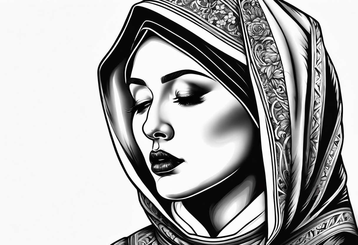 Crying nun tattoo idea