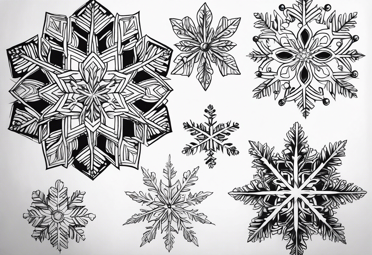 Snowflakes, small tattoo idea