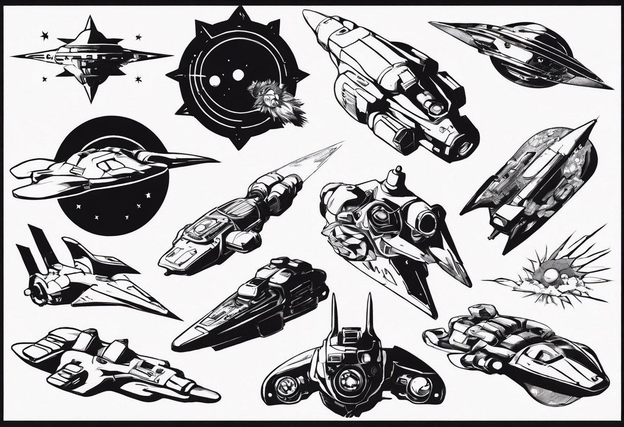 Cowboy Bebop spaceship tattoo idea