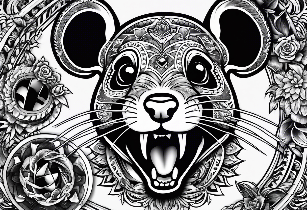 Powell Peralta OG Rat Bones Skateboard tattoo idea