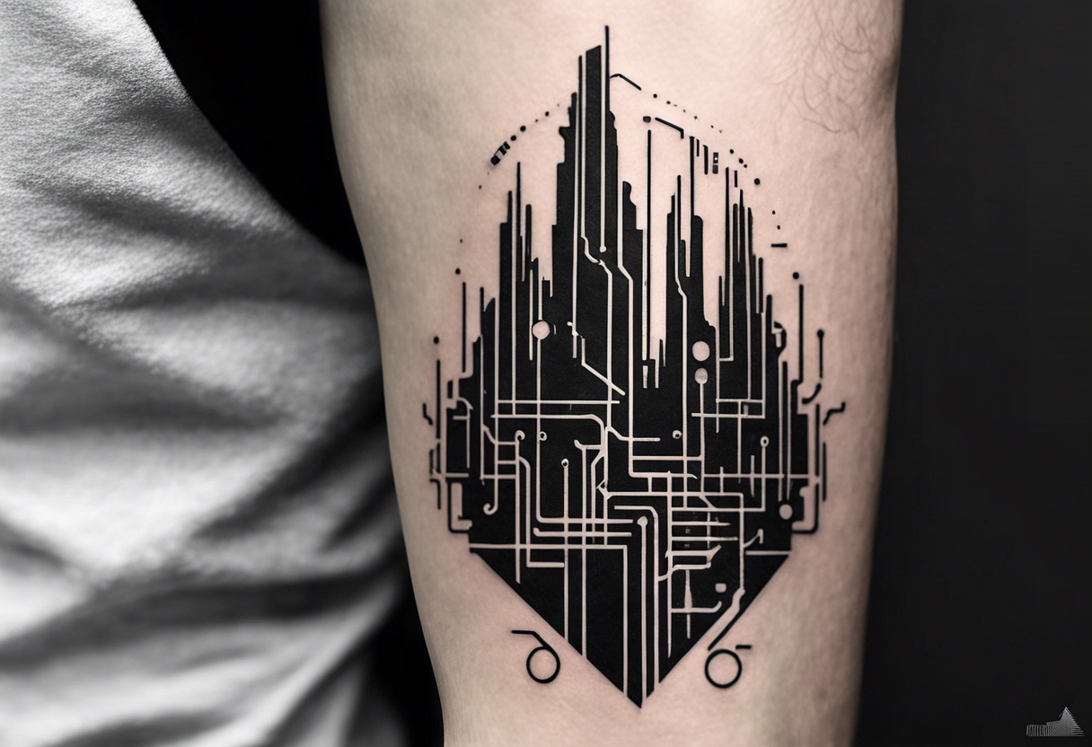 Two Night City Arm Cyberpunk Tattoo Stickers - Etsy