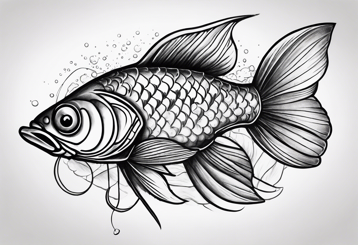 fly fishing lure tattoo idea