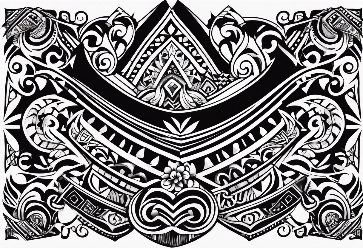 Abstract tribal New Zealand Style. Include Croatian and Northern Irish influences tattoo idea