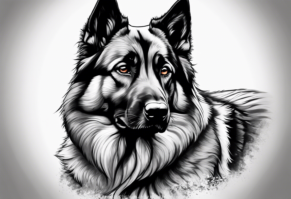 norwegian elkhound tattoo tattoo idea