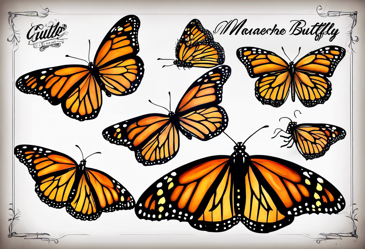 Monarch butterfly tattoo idea