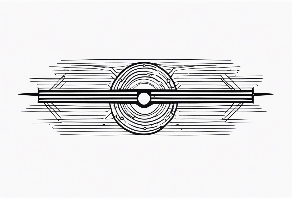 armband tattoo, masculine, narrow, horizontal with electromagnetic field pattern tattoo idea