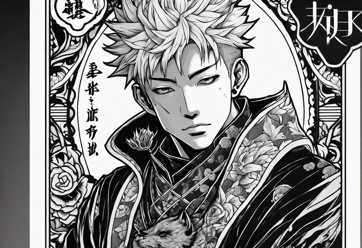 jujutsu kaisen tarot card tattoo idea