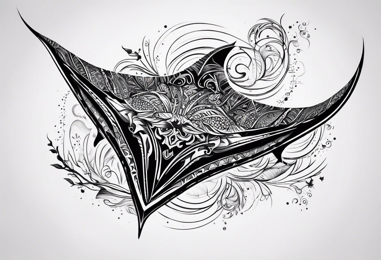 Manta ray band tattoo tattoo idea