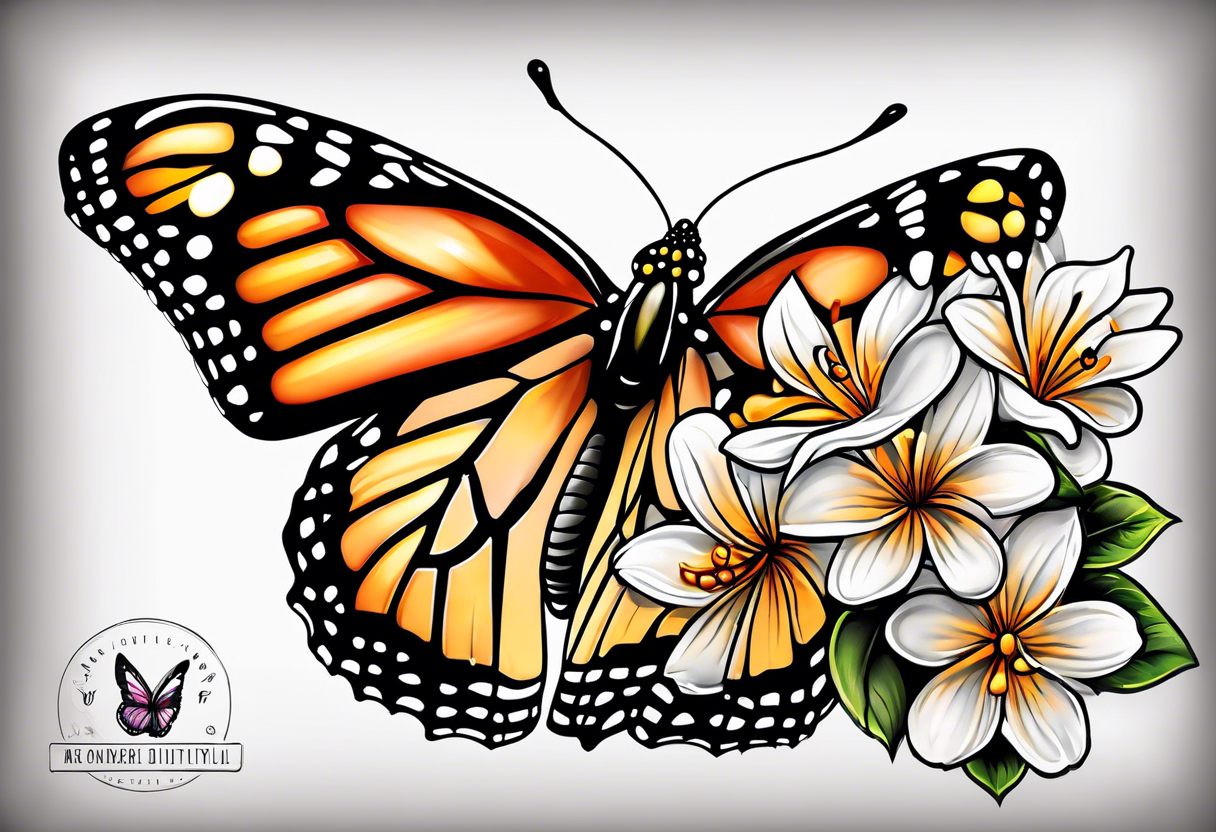 Monarch butterfly tattoo idea