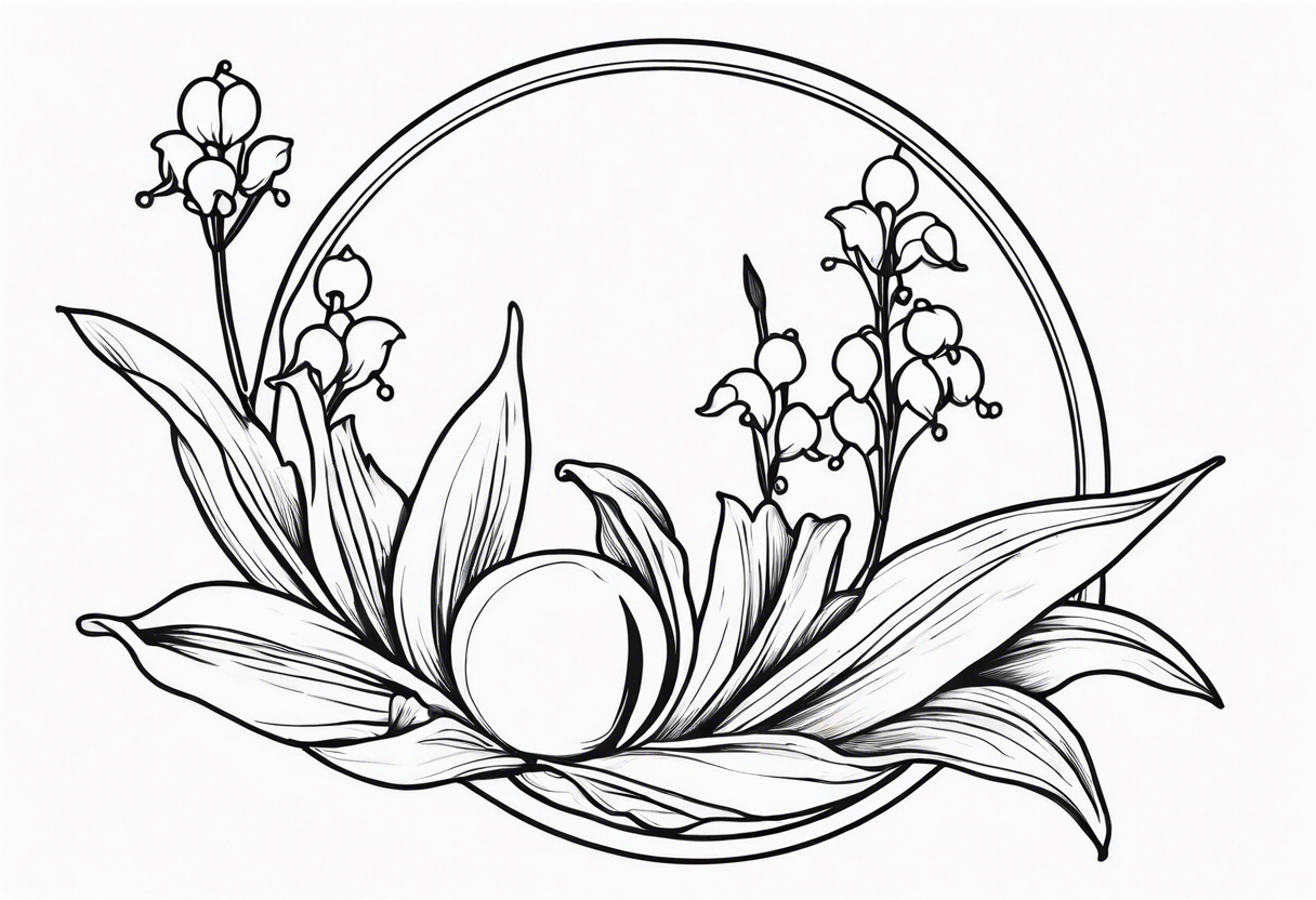 Lilly of the valley and Saturn tattoo idea