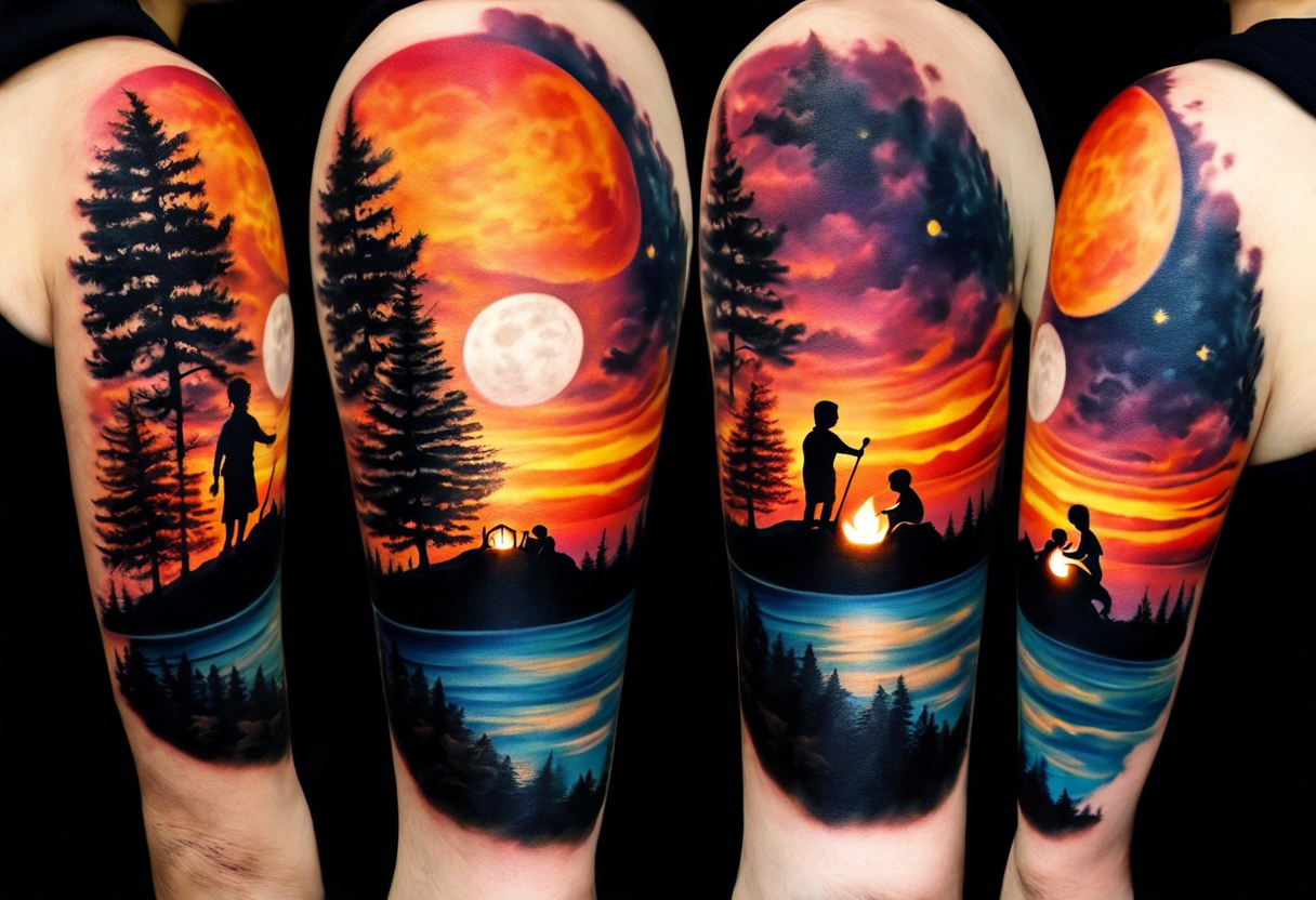 50 Campfire Tattoo Designs for Men [2024 Inspiration Guide]