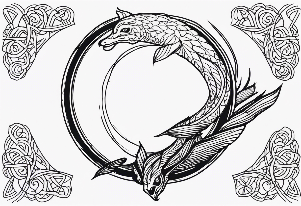 dead ouroboros enthropy tattoo idea