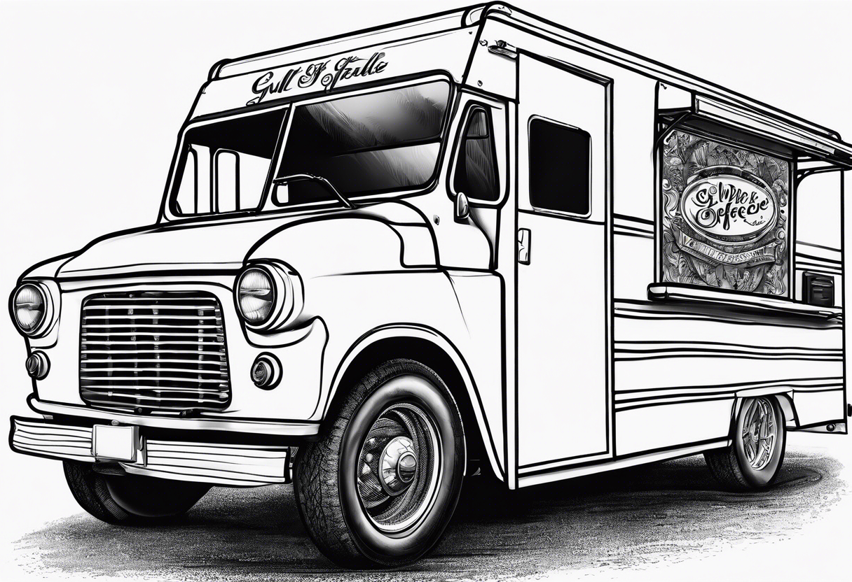 GULF SIDE COFFEE TRUCK tattoo idea