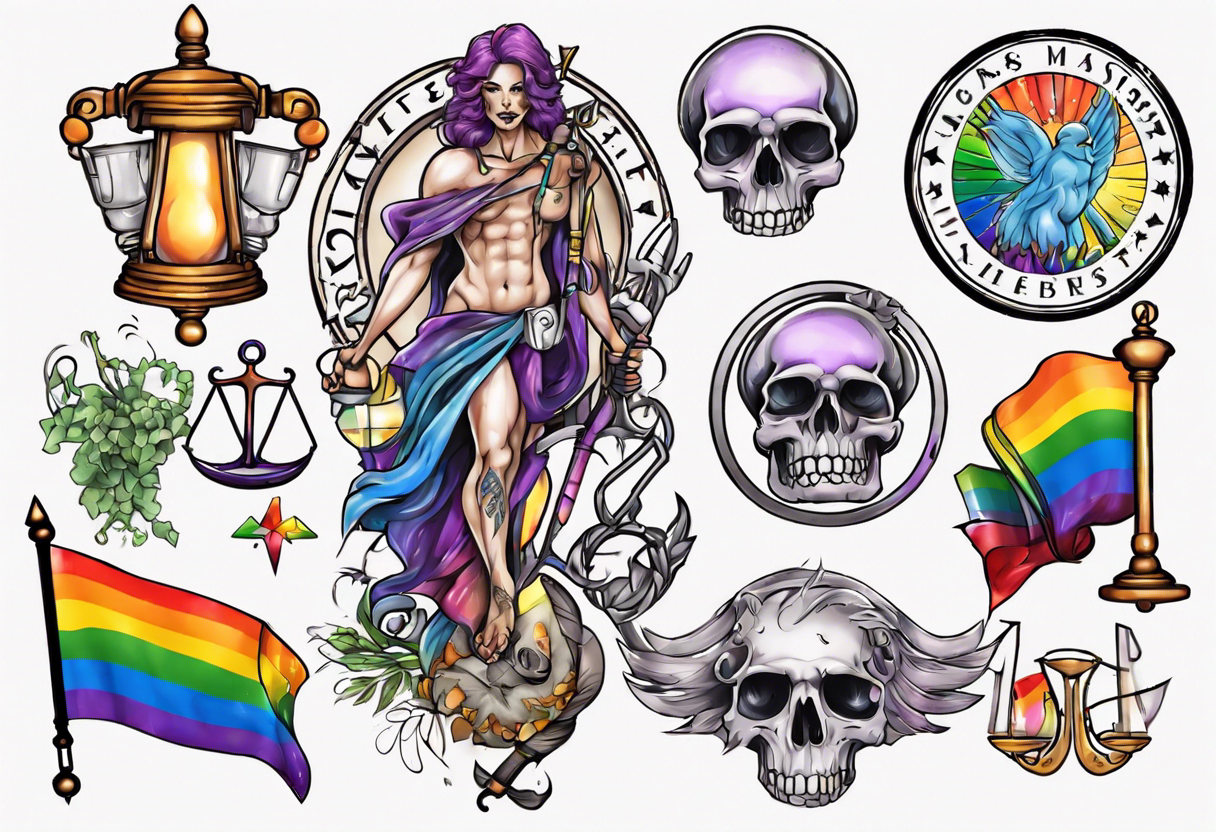 Gay pride Massachusetts libra tattoo idea