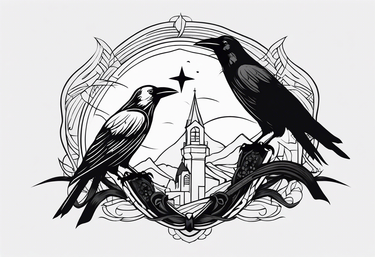 crows tattoo idea