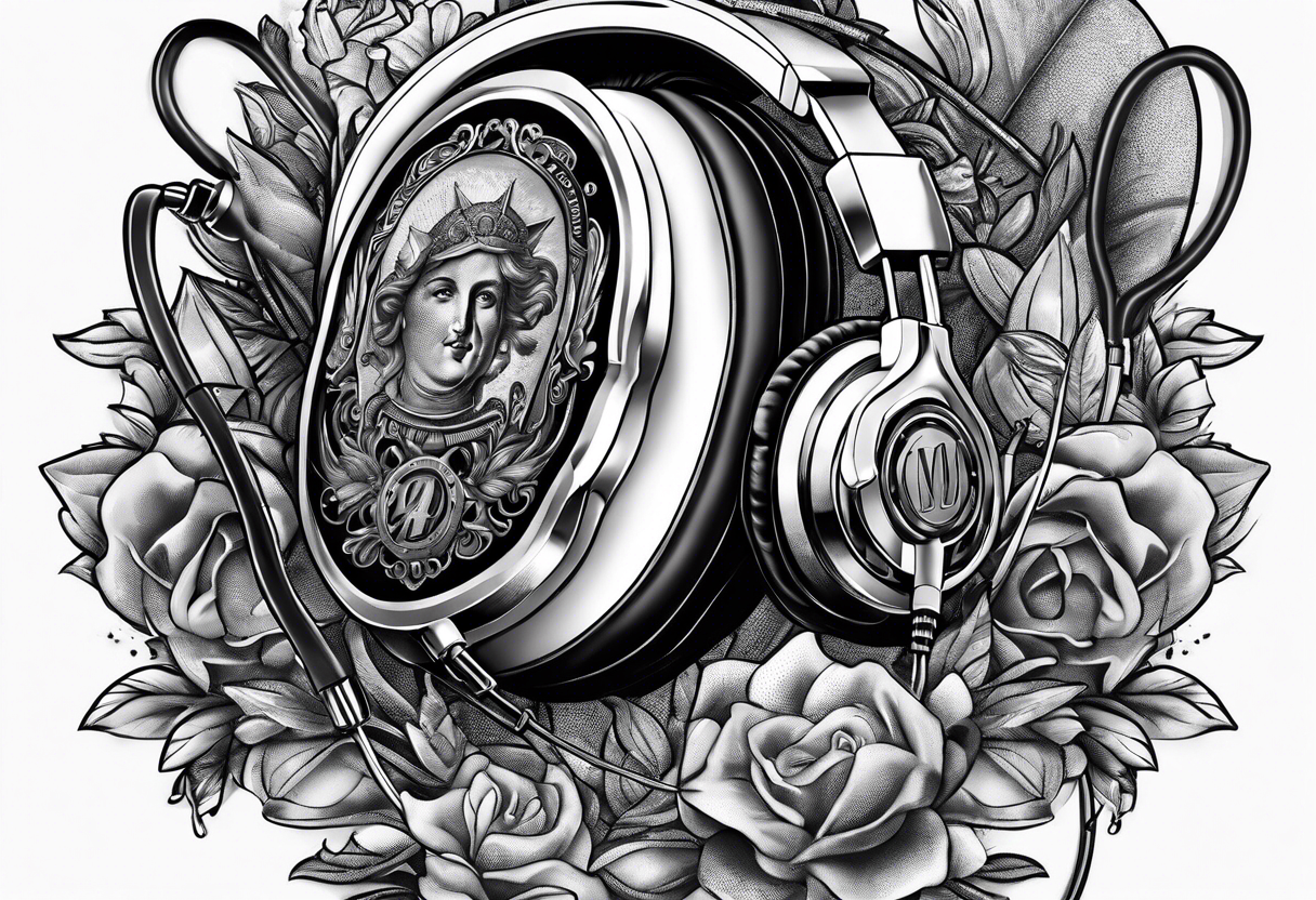 50 Brilliant Headphones Tattoo Designs for Men [2024 Guide] | Tattoo designs  men, Tattoos, Headphones tattoo