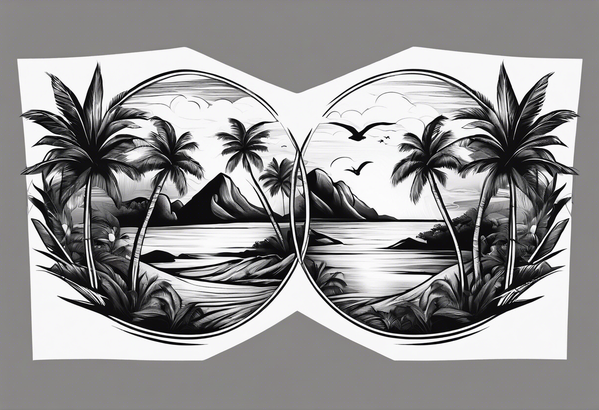 Palm Tree Tattoo by Anastasia T.N.T. (1) - KickAss Things