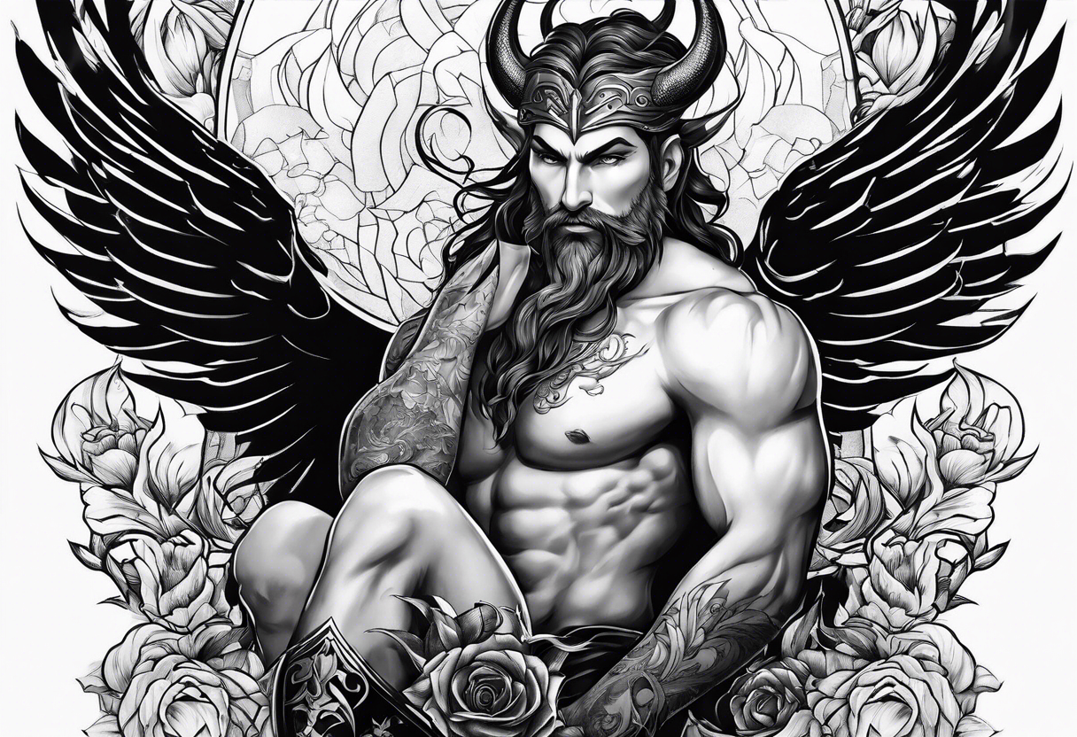 This is Alexander's C. Fallen angel. It's a painting not a tattoo. More  known as a art painting. If I got a tattoo of a fallen angel more known as  Lucifer would