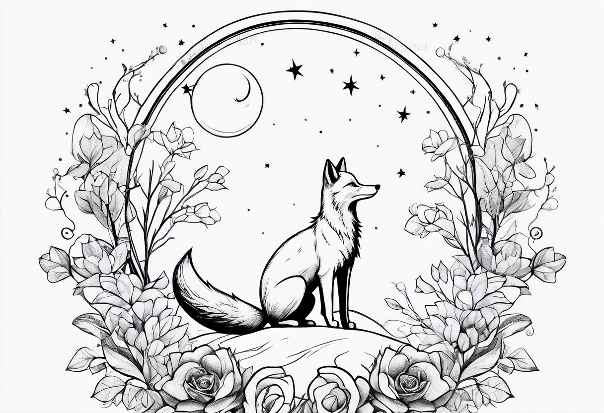 The little prince and the fox tattoo idea