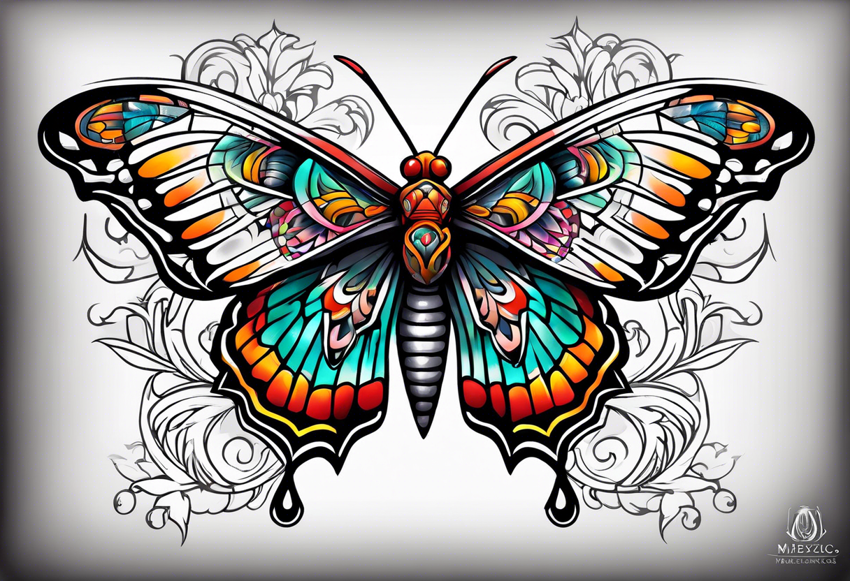 Moth Mexico tattoo idea