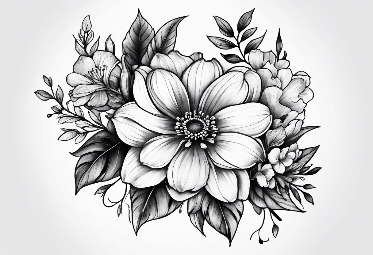 May birth flowers tattoo idea