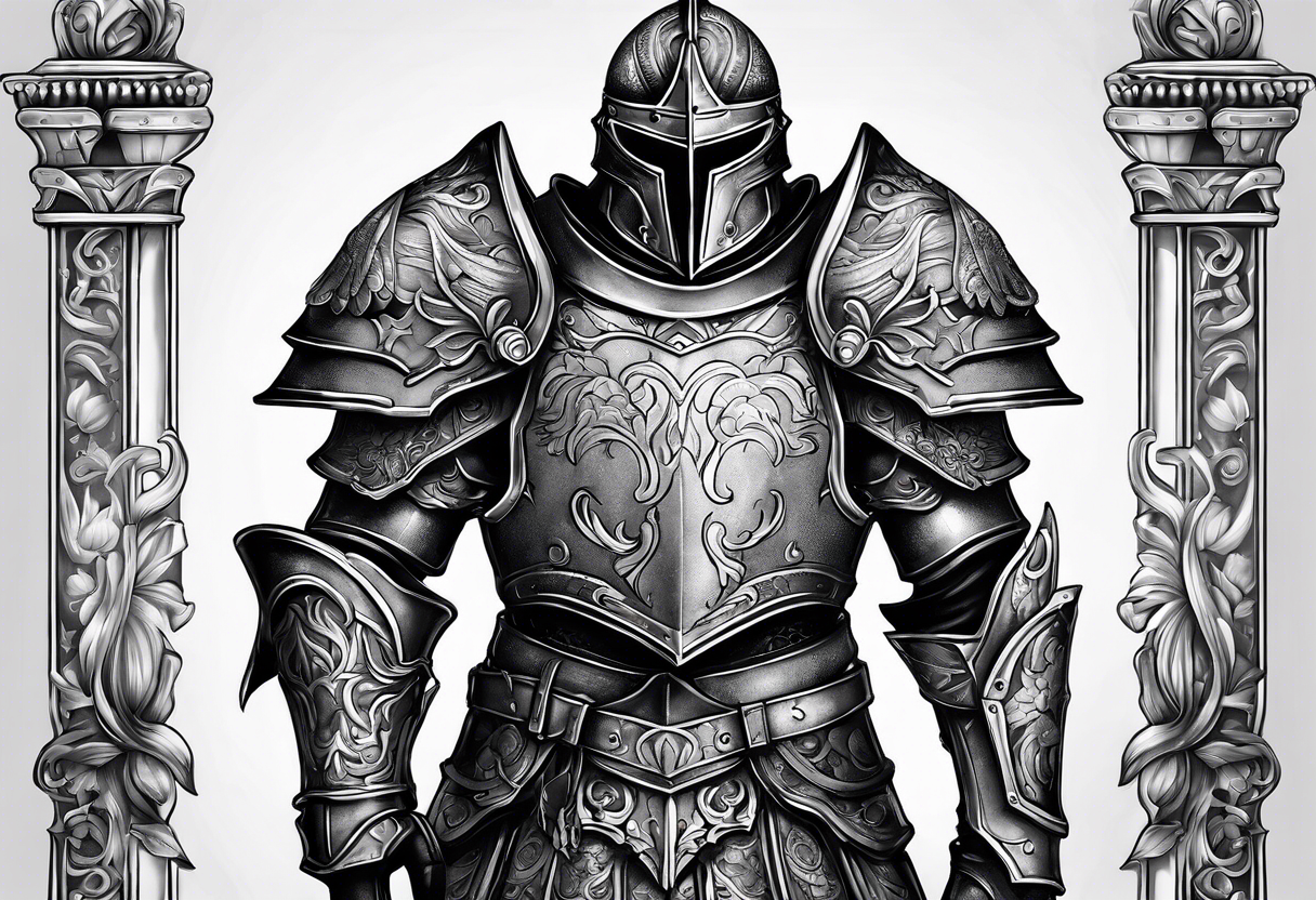 French armor tattoo idea