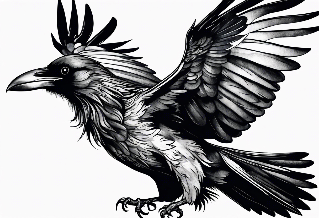 Flying Ravens tattoo idea