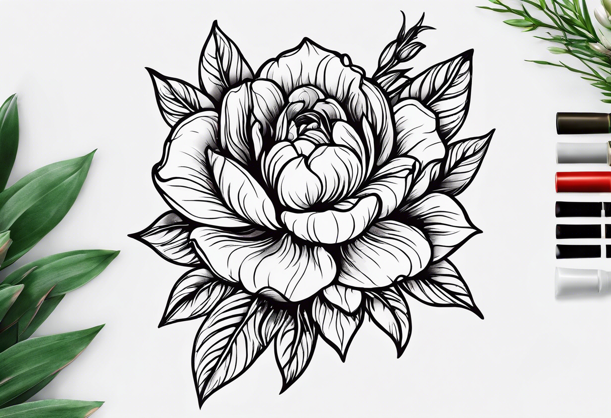 January, February, April, June, July, September birth flower tattoo idea