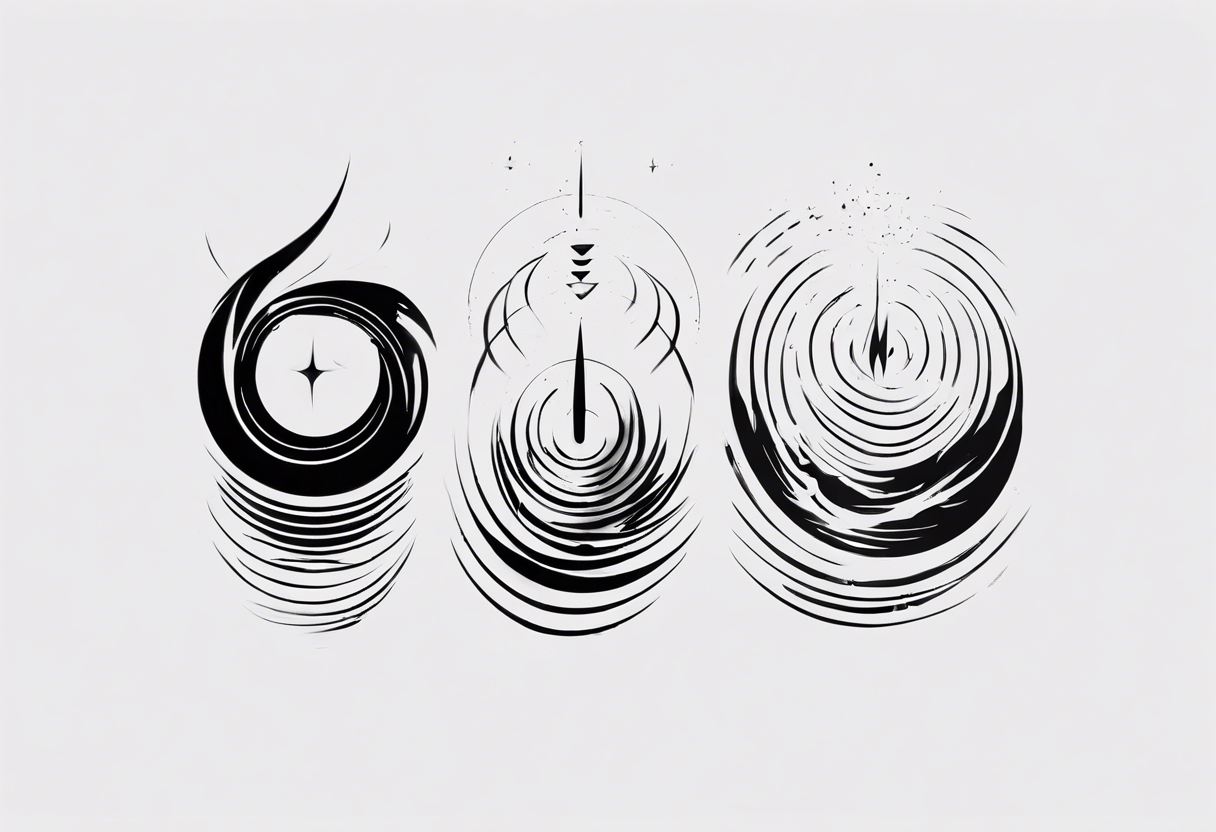 god is in the soundwaves tattoo idea