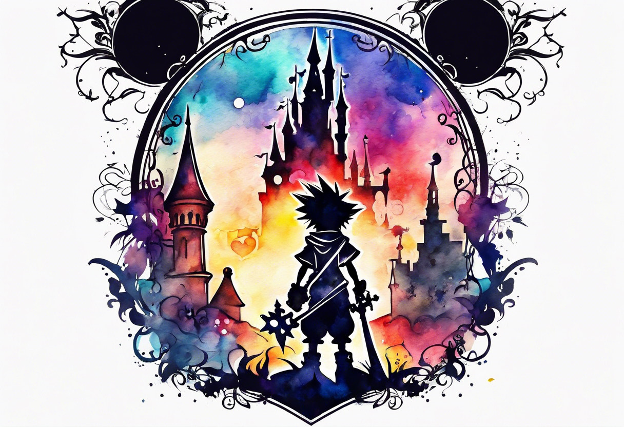 tiny
kingdom hearts
watercolour tattoo idea