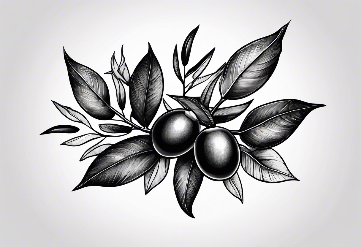 An olive branch wrap for the forearm that converts into a thorn crown at the bottom tattoo idea