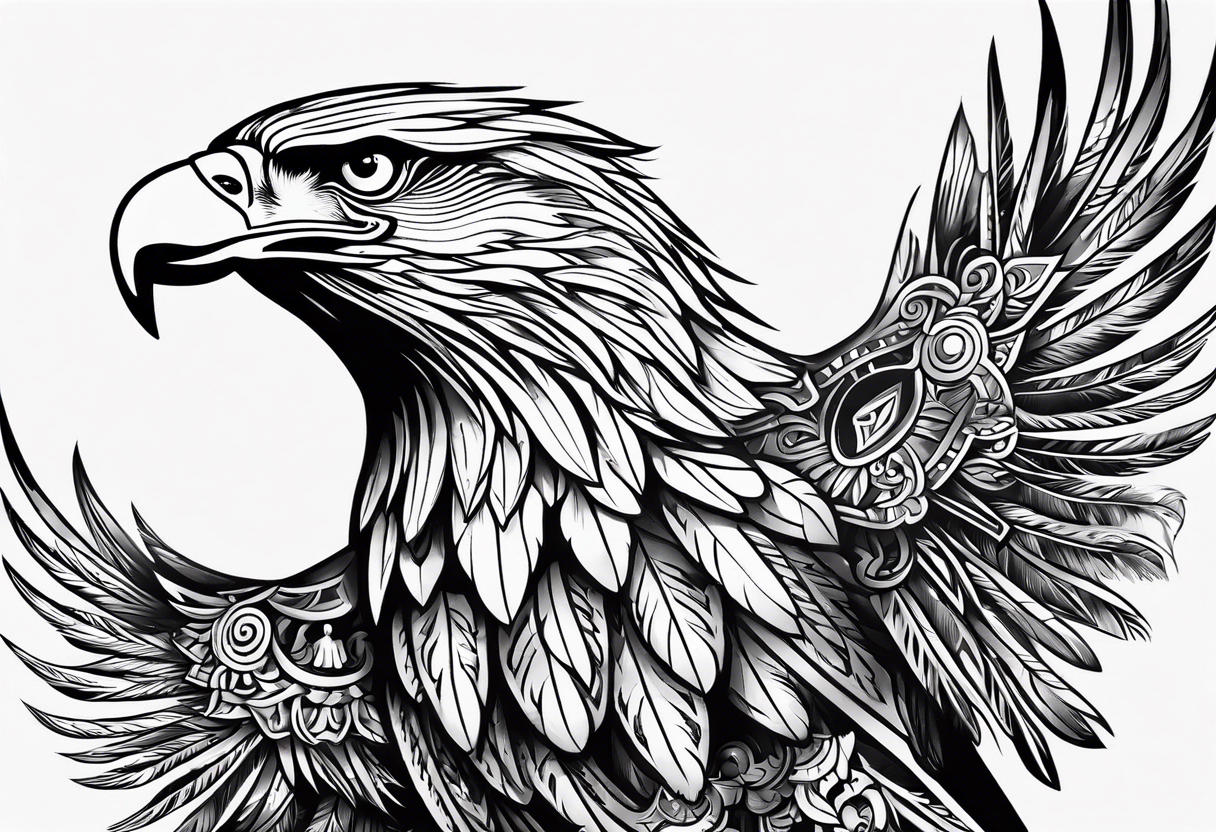 Slavic eagle tattoo idea