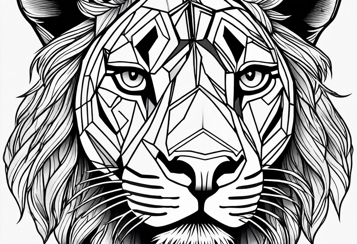 diamond in a lioness tattoo idea