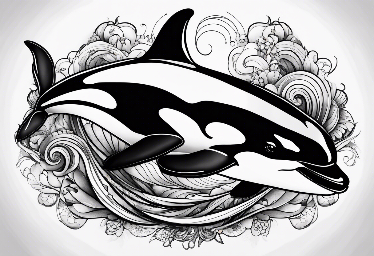 Orca that looks like a killer tattoo idea