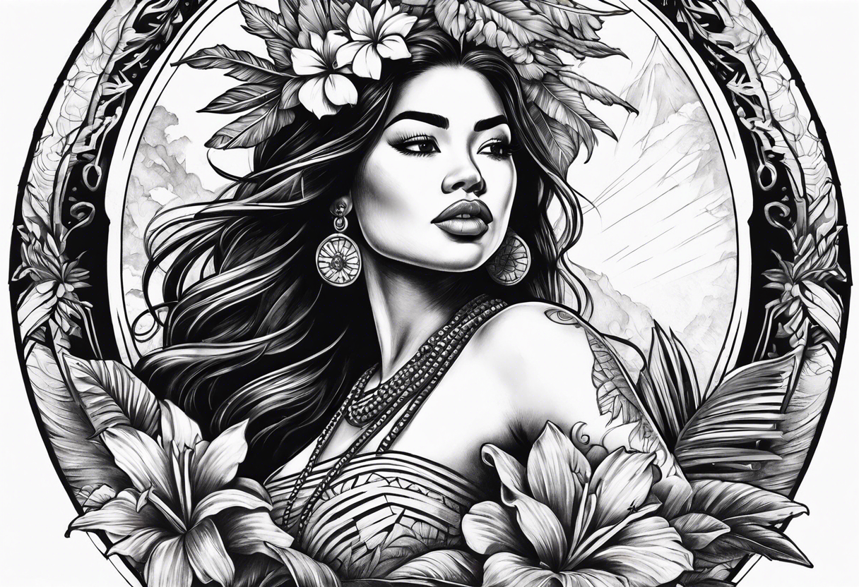 Hula Girl ascending death tattoo idea