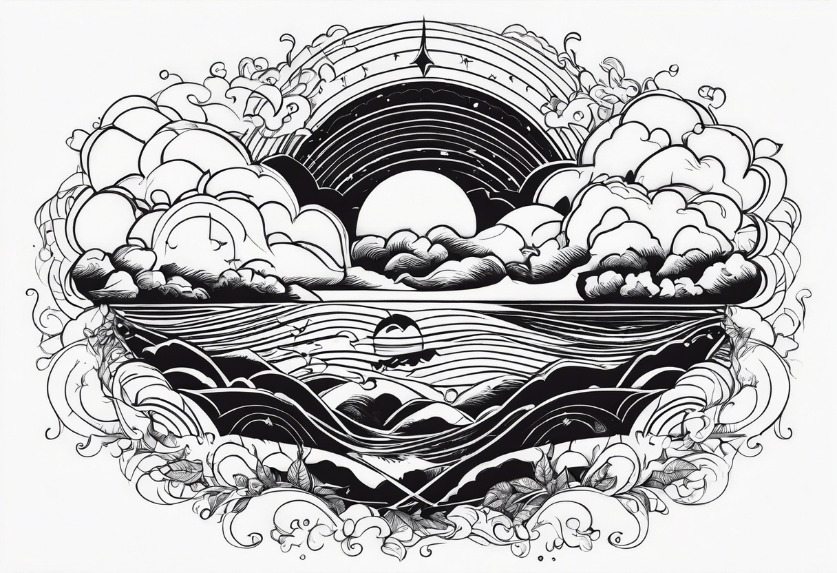 All living is storm chasing tattoo idea