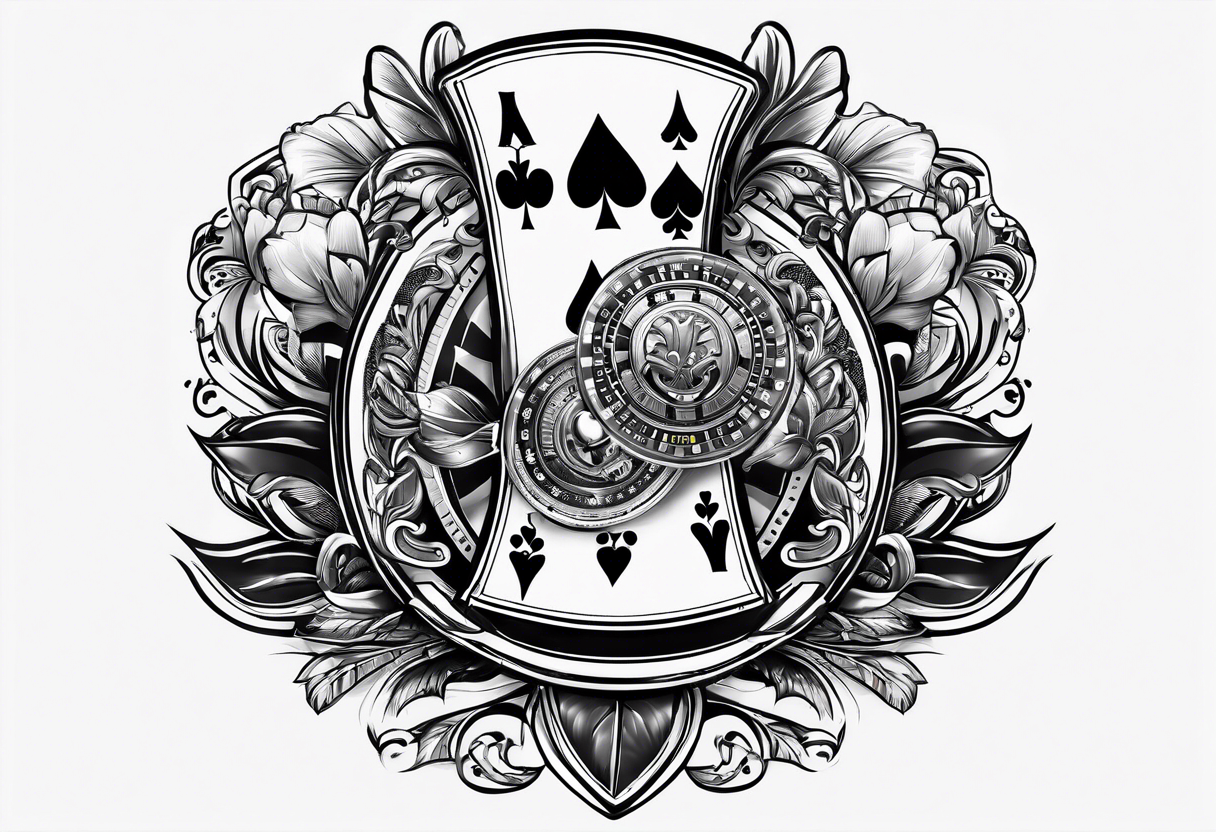 poker machine 7 casino tattoo idea