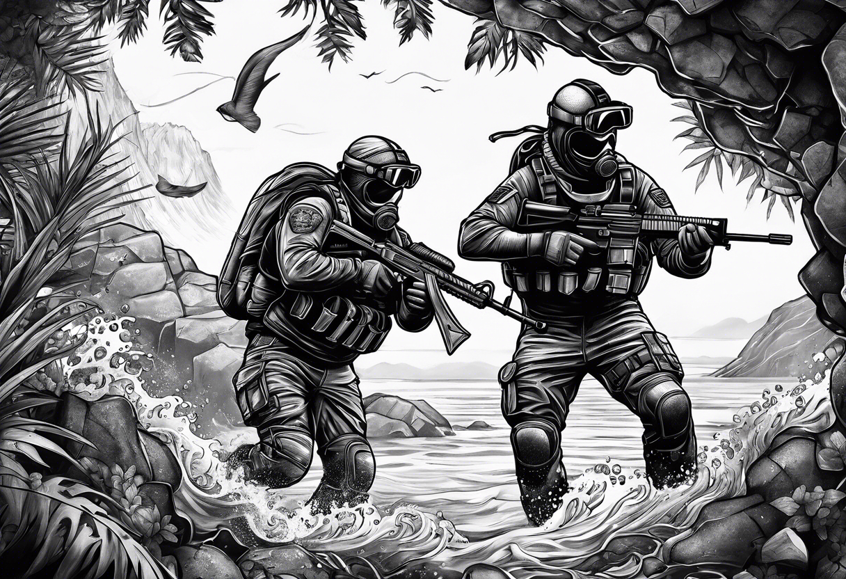 Special forces diver tattoo idea