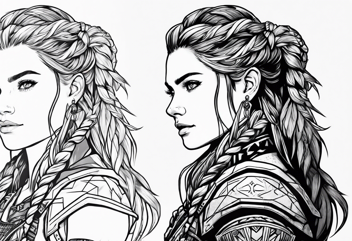 horizon zero dawn aloy tattoo idea