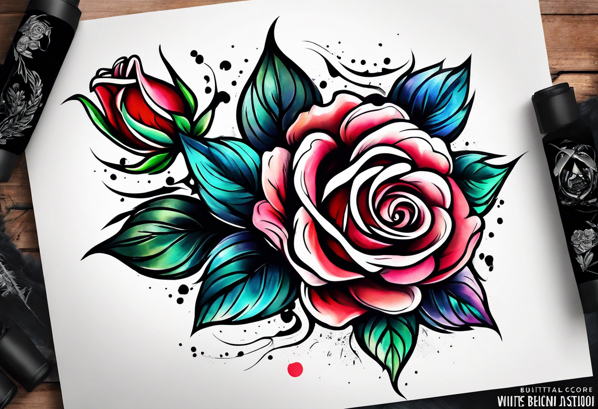 Beautiful Rose Tattoo - Tattoos Designs