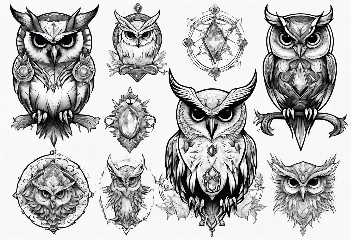 The Demon Owl Stolas, a Prince of Hell who is obsessed with gems, knowledge of astrology and poisonous plants. tattoo idea