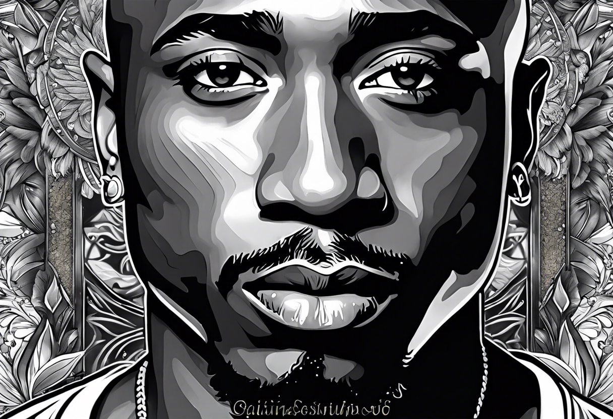 2pac tattoo idea