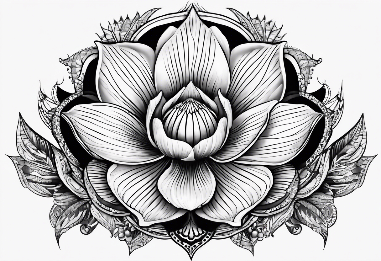 Mandela Nataulis shell tattoo idea