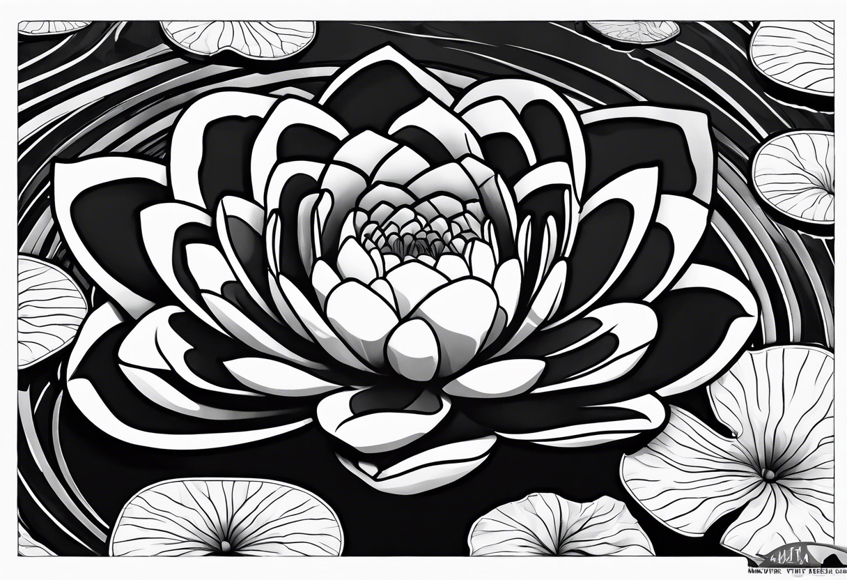 Water Lilly pad tattoo idea