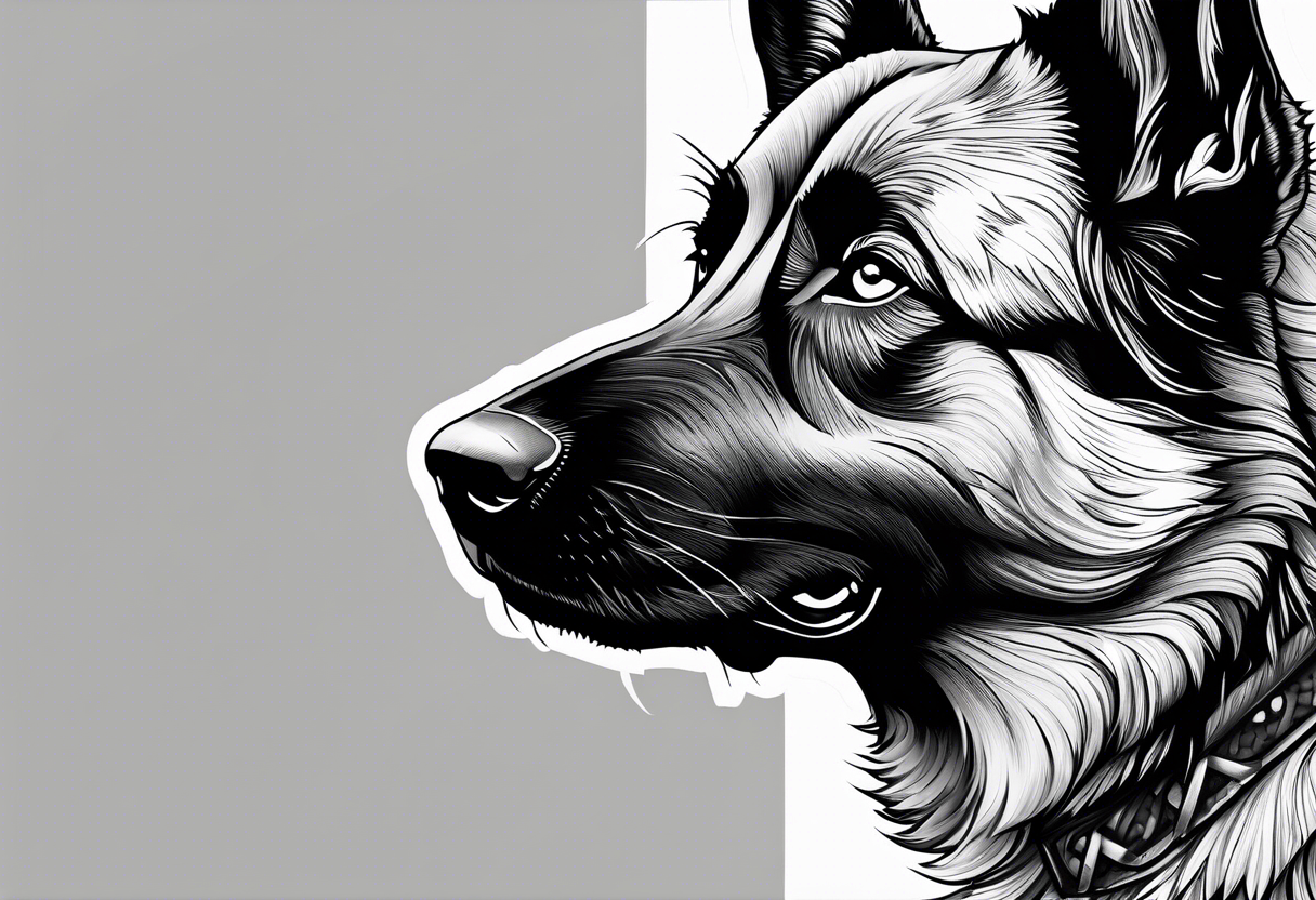 norwegian elkhound tattoo tattoo idea